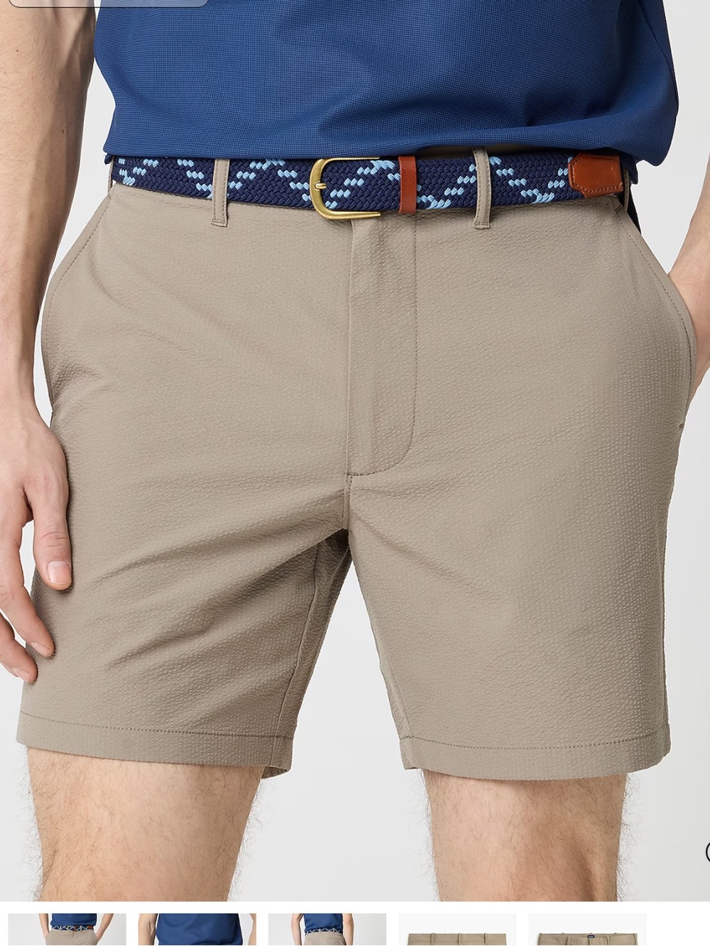 7" seersucker tech short